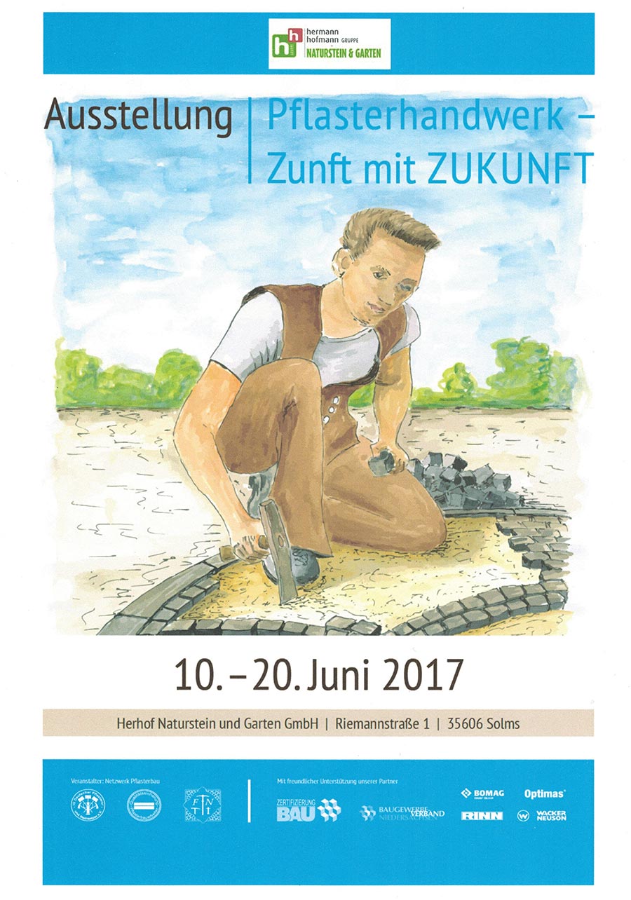 Plakat Ausstellung Pflasterhandwerk