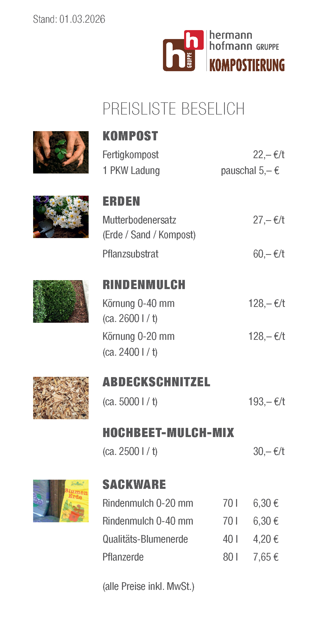 Preisliste Beselich 2024