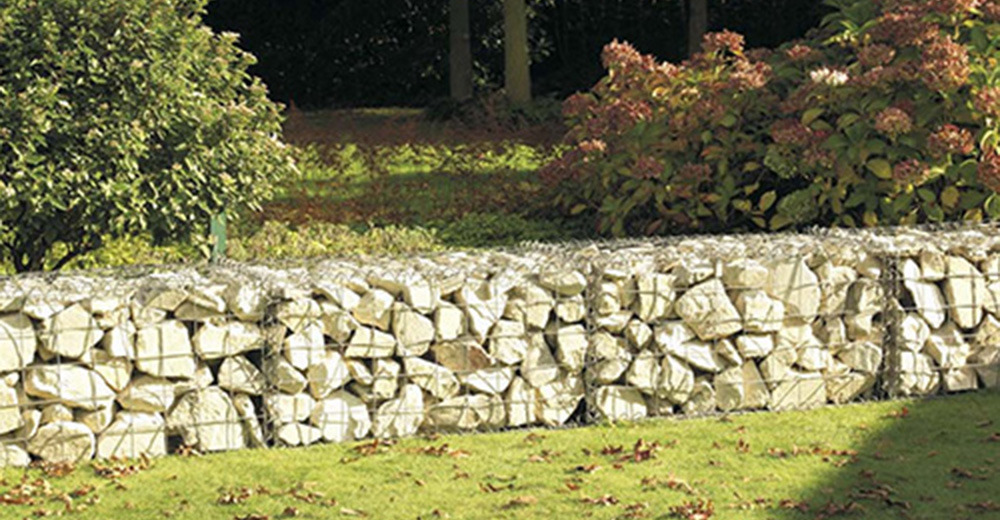 Impressionen spiralgittergabionen