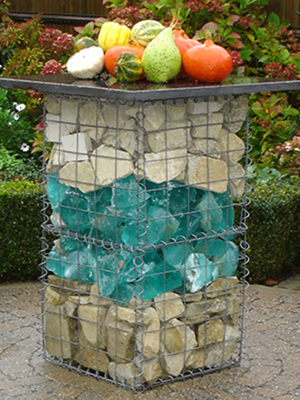 Impressionen spiralgittergabionen