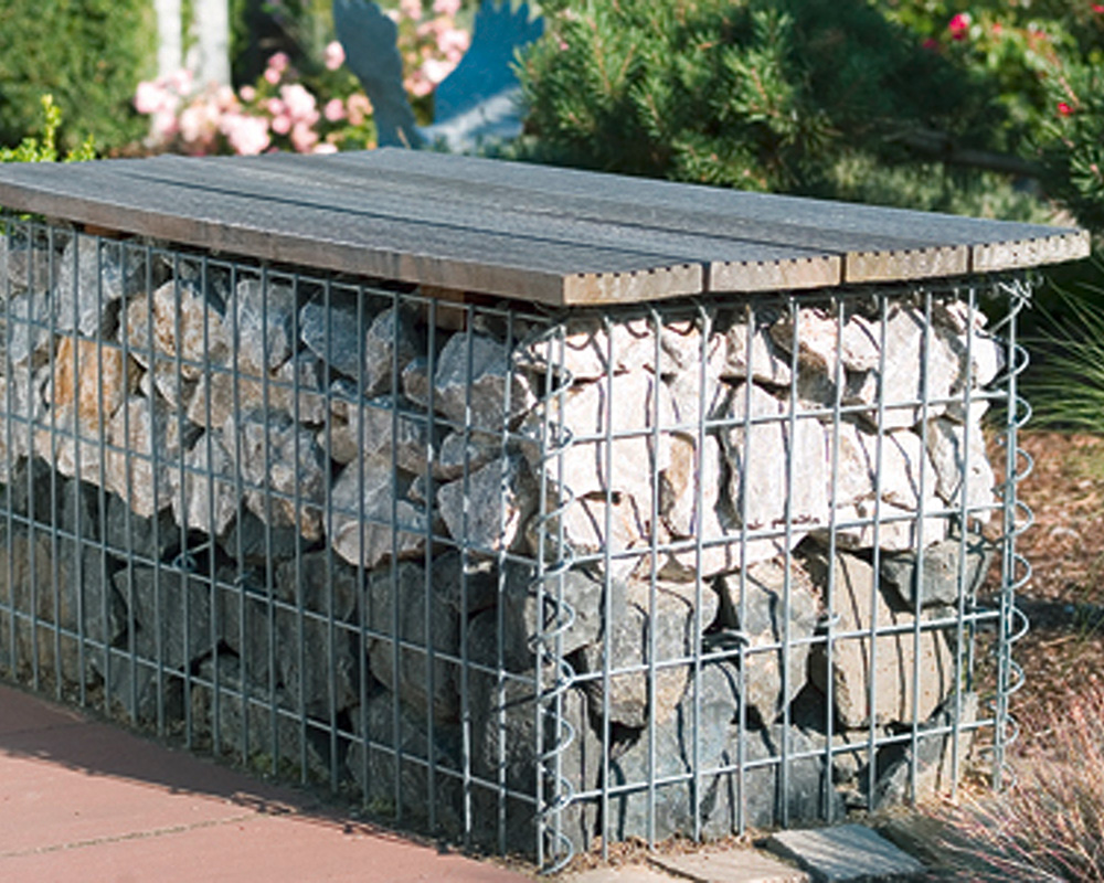 Impressionen spiralgittergabionen